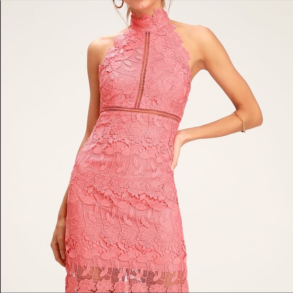 Bardot | Noni Halter Dress Bright Melon Size 8/M - Picture 5 of 8